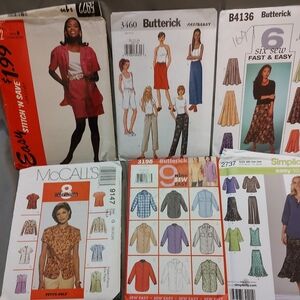 BNNU Set Of 6 Plus Size Women's Sewing Patterns